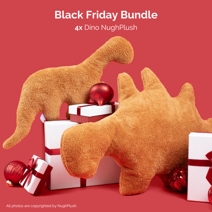 Black Friday Bundle - 4x Dinosaur Chicken Nugget Plush