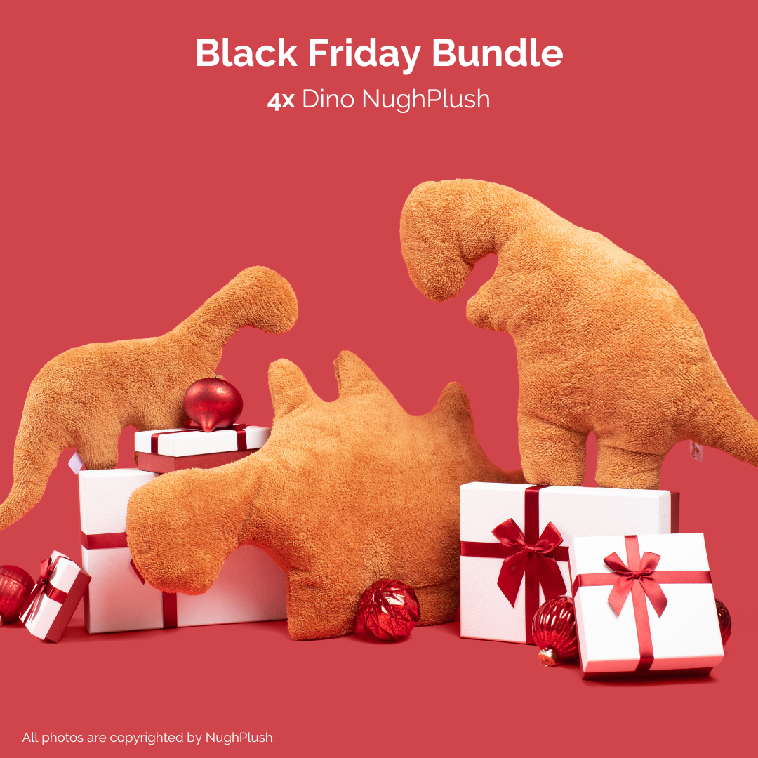 Black Friday Bundle - 4x Dinosaur Chicken Nugget Plush