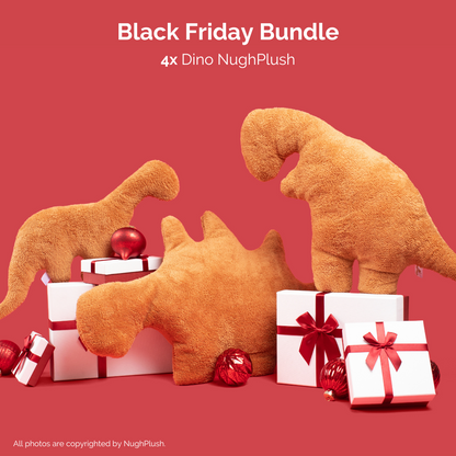 Black Friday Bundle - 4x Dinosaur Chicken Nugget Plush