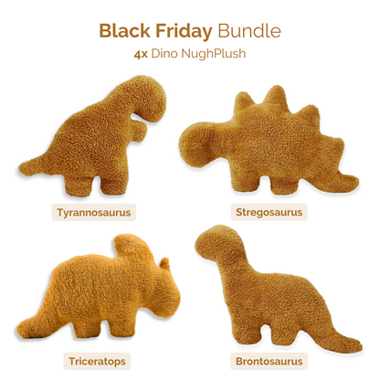 Black Friday Bundle - 4x Dinosaur Chicken Nugget Plush