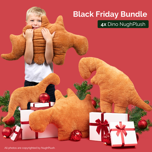 Black Friday Bundle - 4x Dinosaur Chicken Nugget Plush